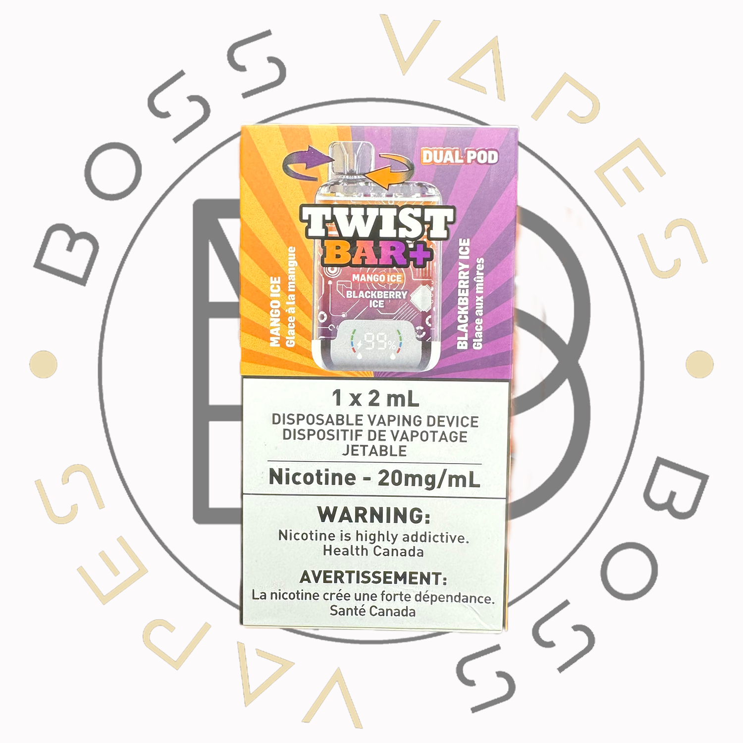 TWIST BAR - Dual Flavor 25K (Intense) (NEW)