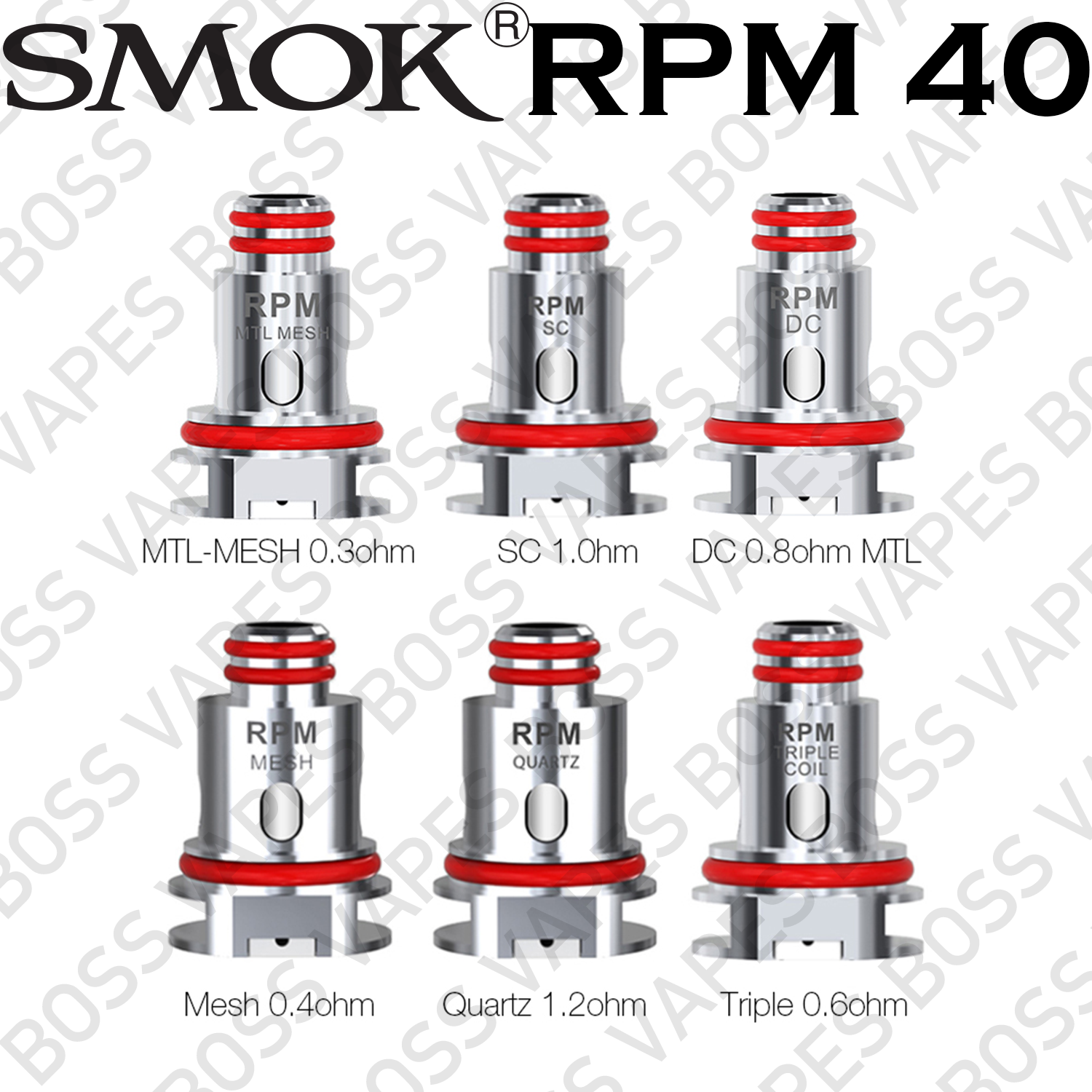 SMOK RPM COILS (Price Per Coil) - Boss Vapes