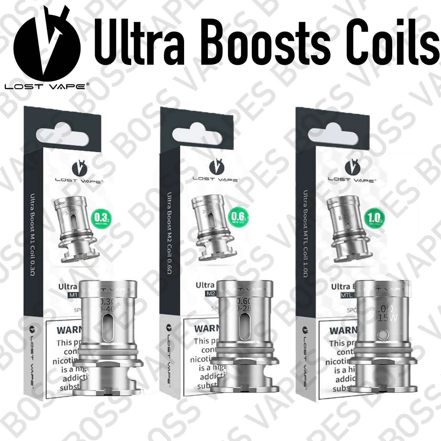 Lost Vape Ultra Boost Coils (Price per Coil) - Boss Vapes