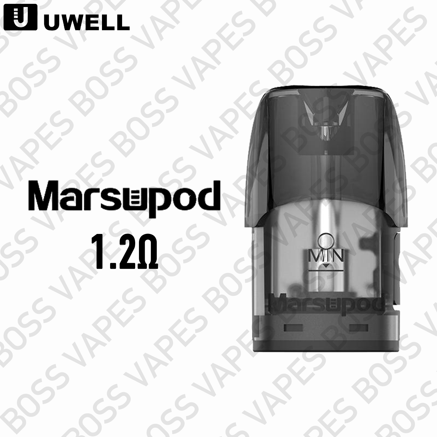 Uwell Marsu 1.2ohm Replacement Pods (Price Per Pod) - Boss Vapes