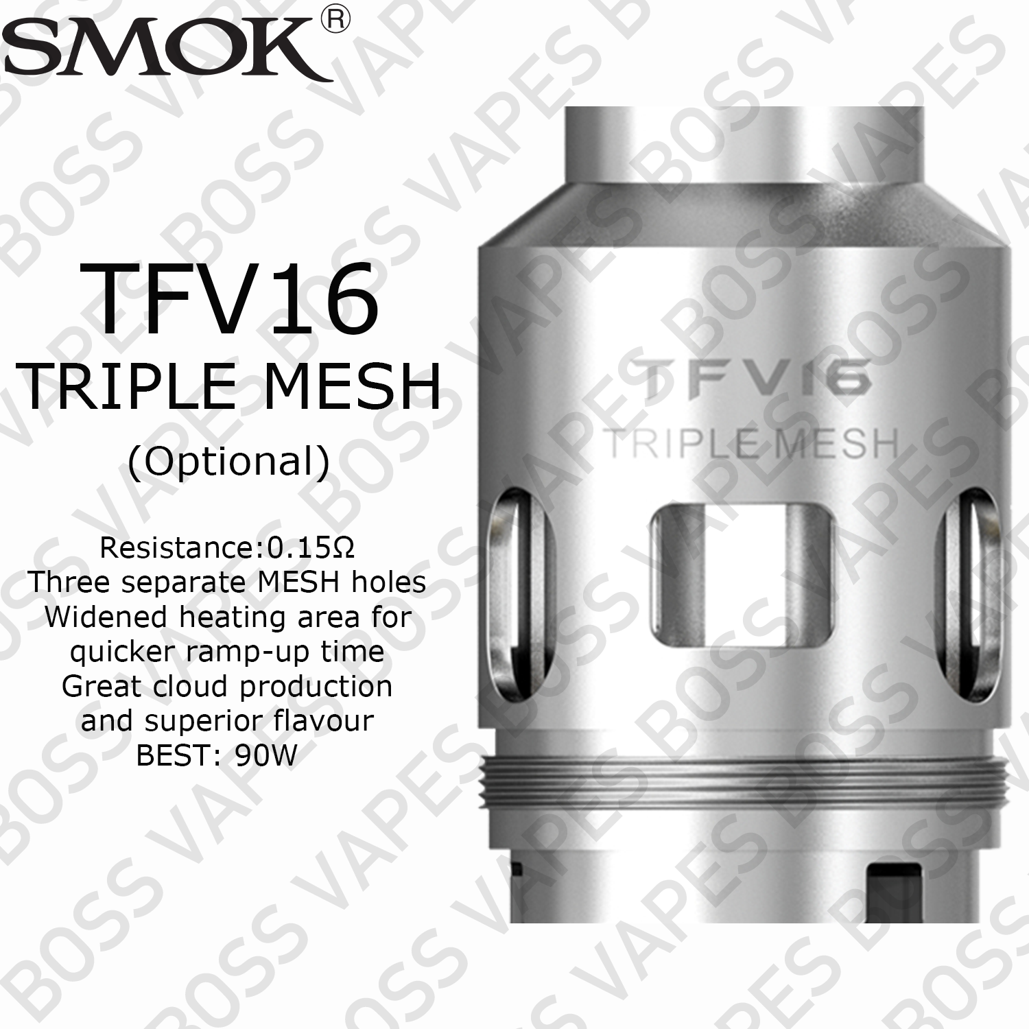 SMOK TFV16 REPLACEMENT COIL (Price Per Coil) - Boss Vapes