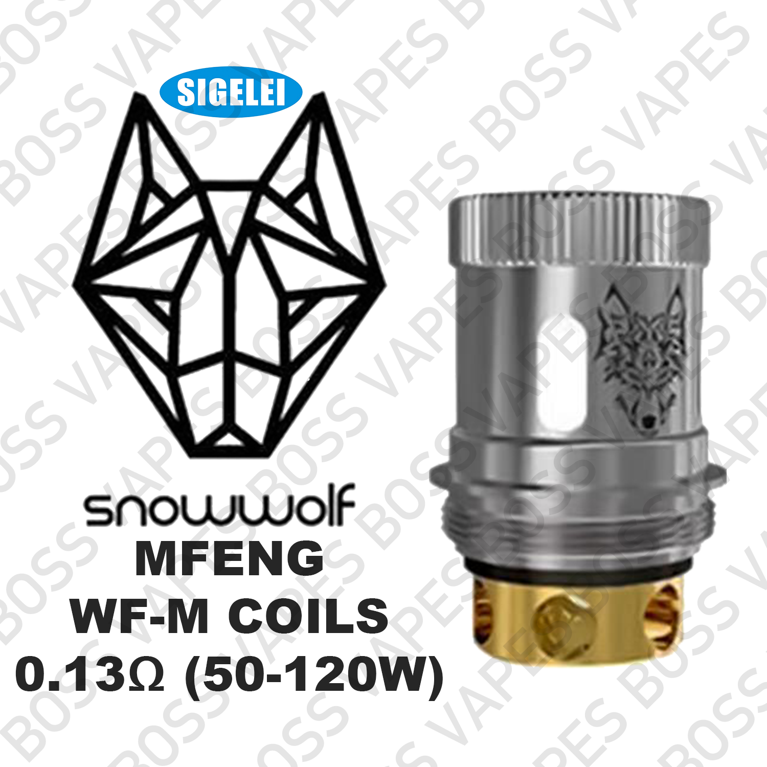 SIGELEI SNOWWOLF MFENG WF REPLACEMENT COILS (Price Per Coil) - Boss Vapes