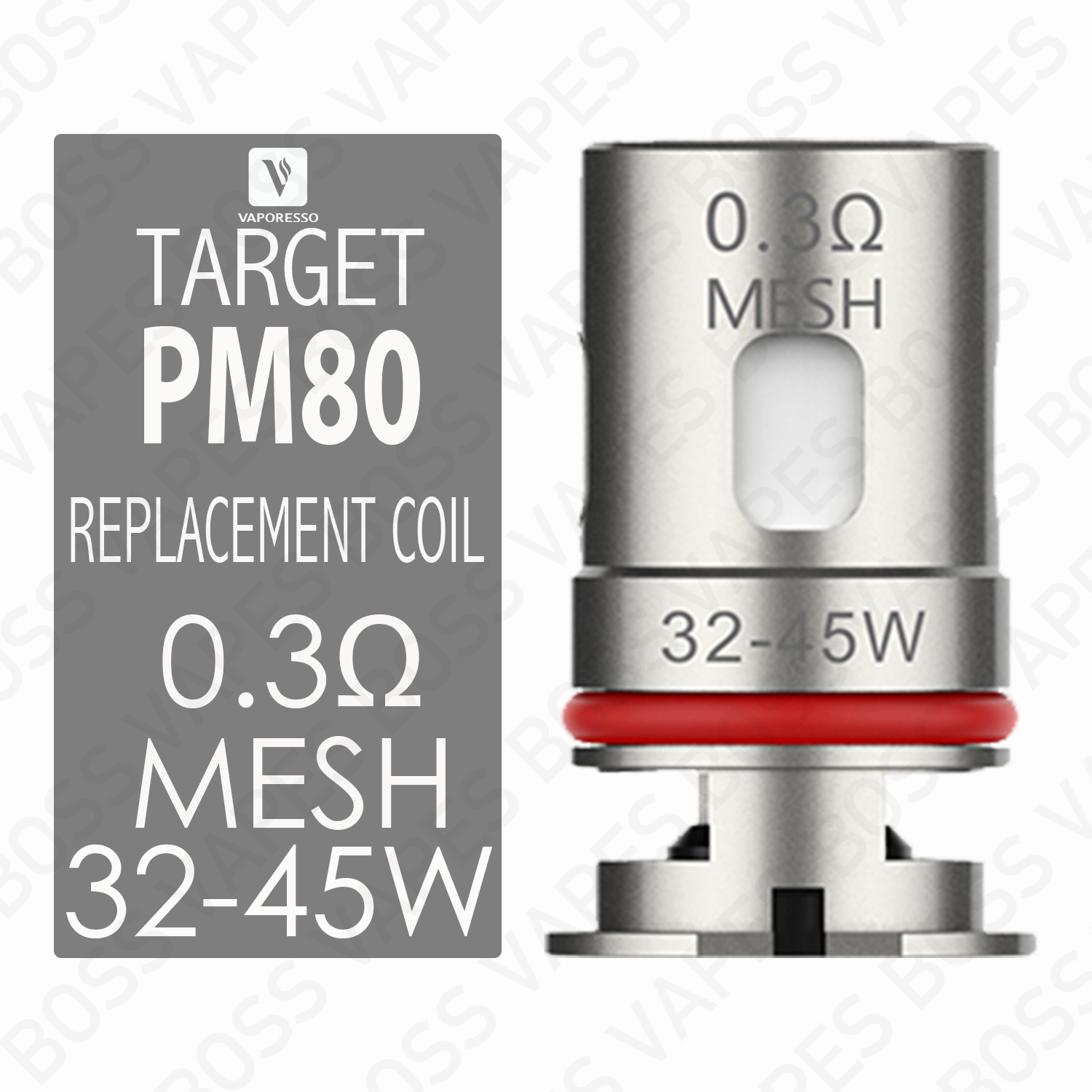 VAPORESSO TARGET PM80 GTX COILS (Priced Per Coil) - Boss Vapes